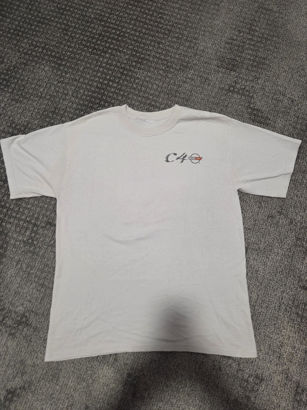 Graphic Logo C4 Corvette Mens L Tee Shirt
